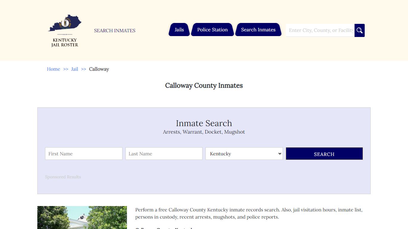 Calloway County Inmates | Jail Roster Search